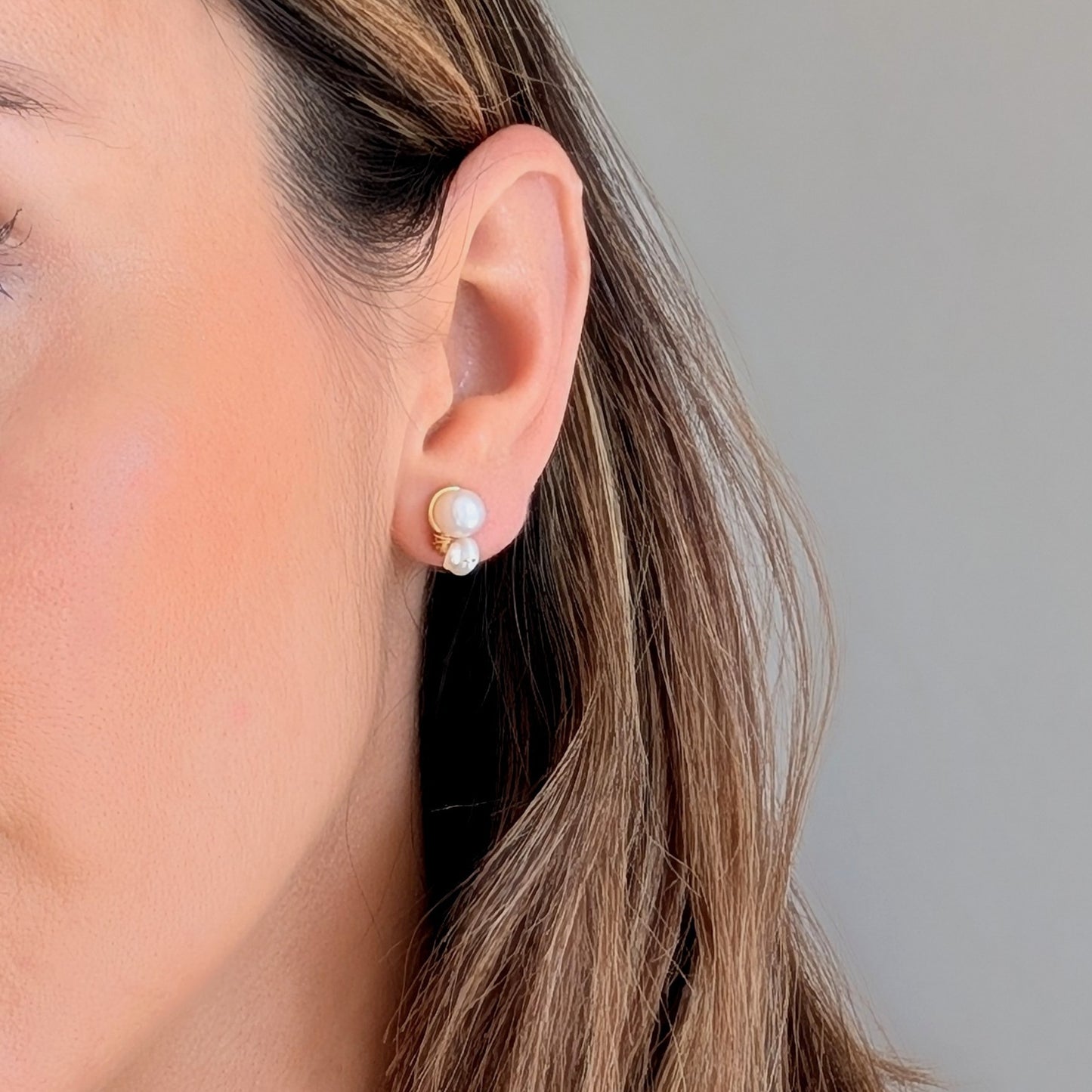 Marla - Pearl Stud & Drop Earring