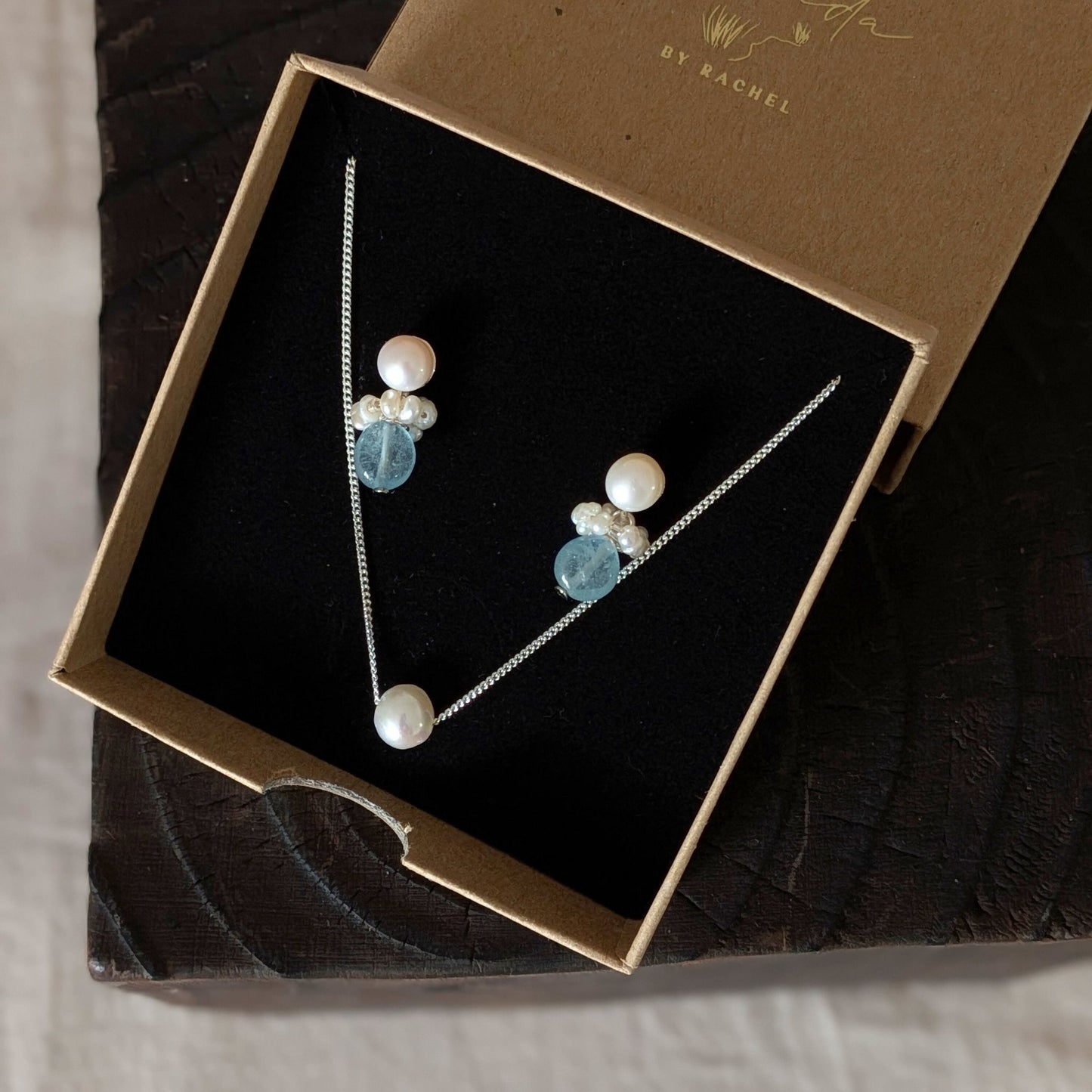 Blu - Pearl & Aquamarine Earring