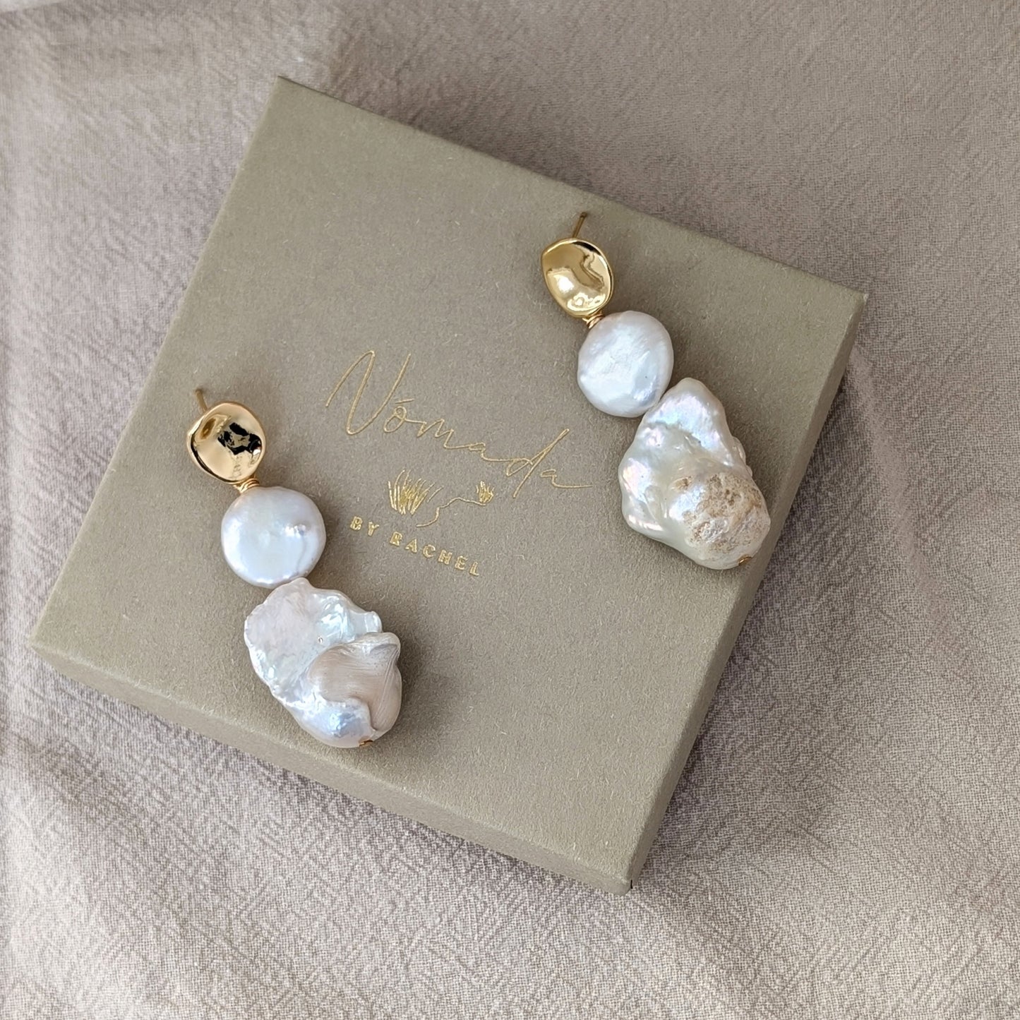 Luna - Statement Baroque Pearl Earrings