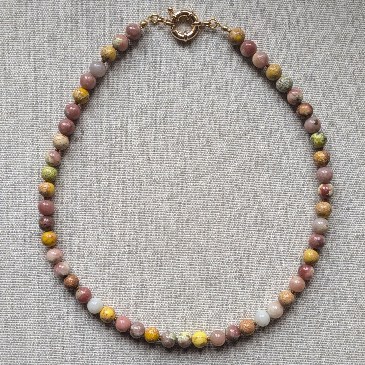 Amber - Natural Jasper Necklace
