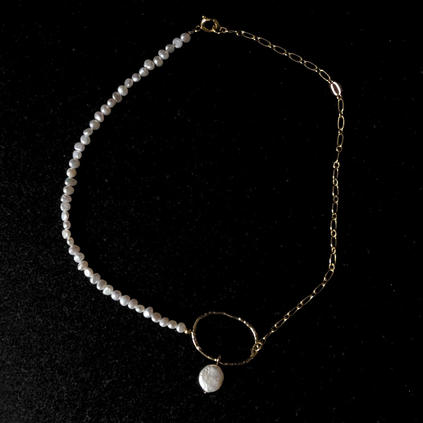 Sylvie Pearl & Chain Necklace