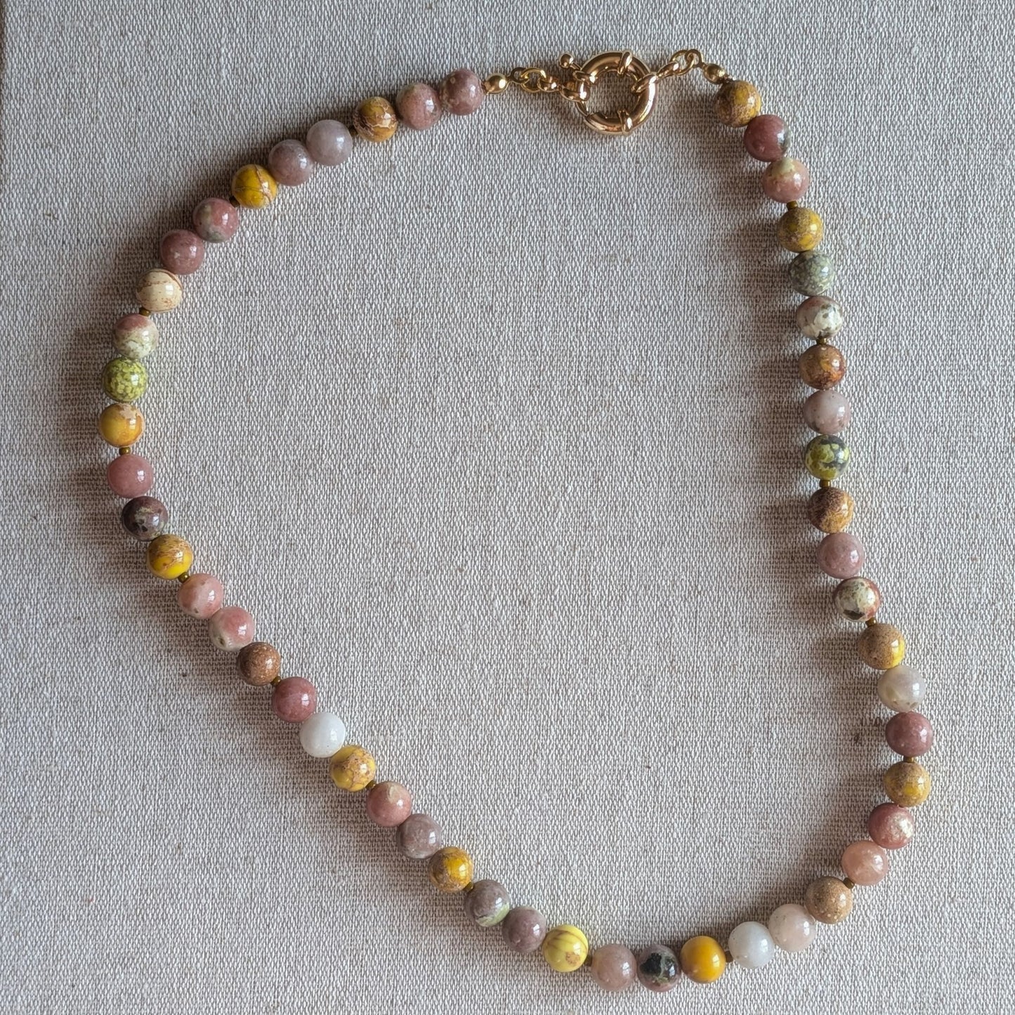 Amber - Natural Jasper Necklace
