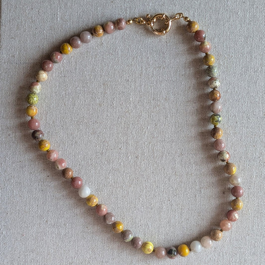 Amber - Natural Jasper Necklace