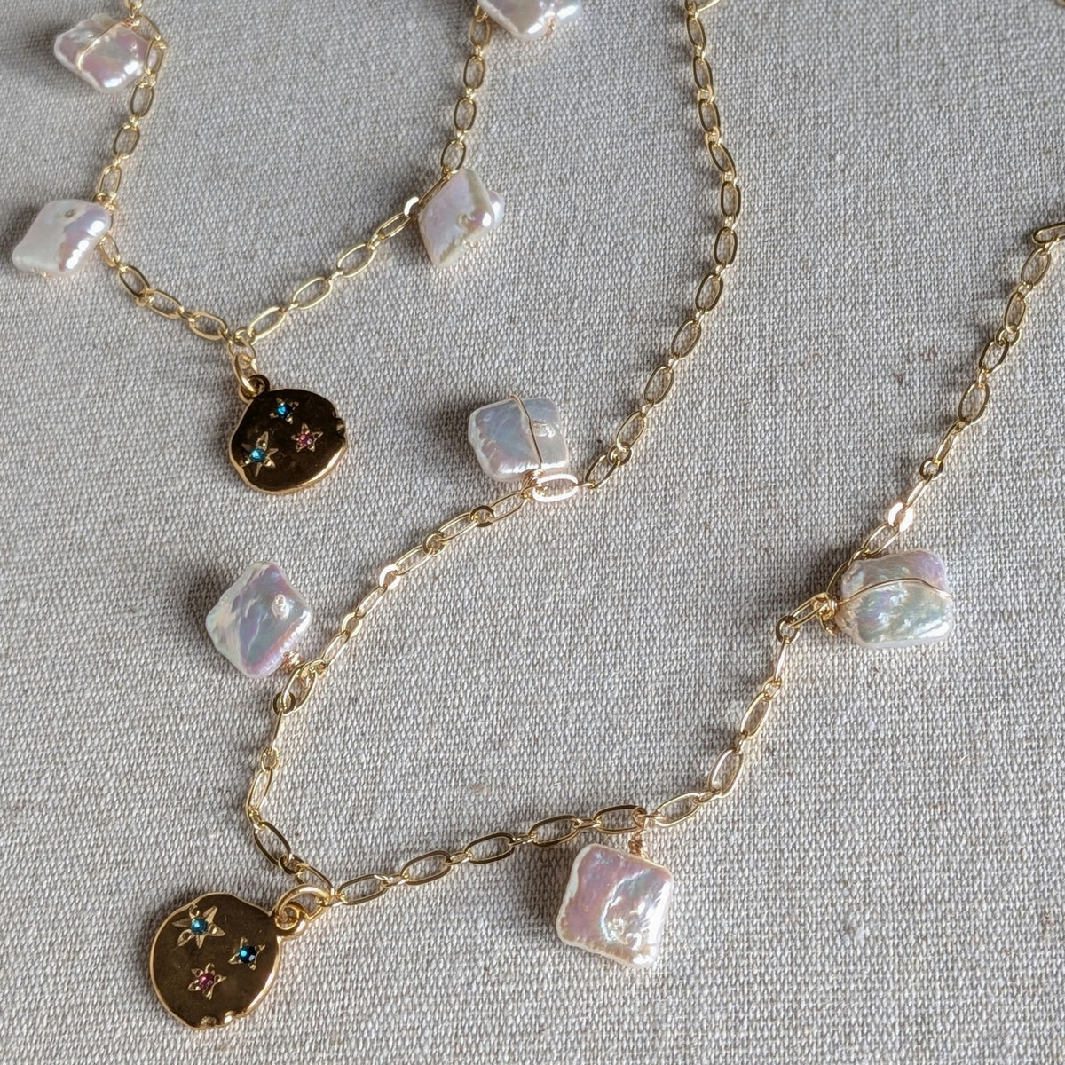 Astra - Charm & Pearl Necklace