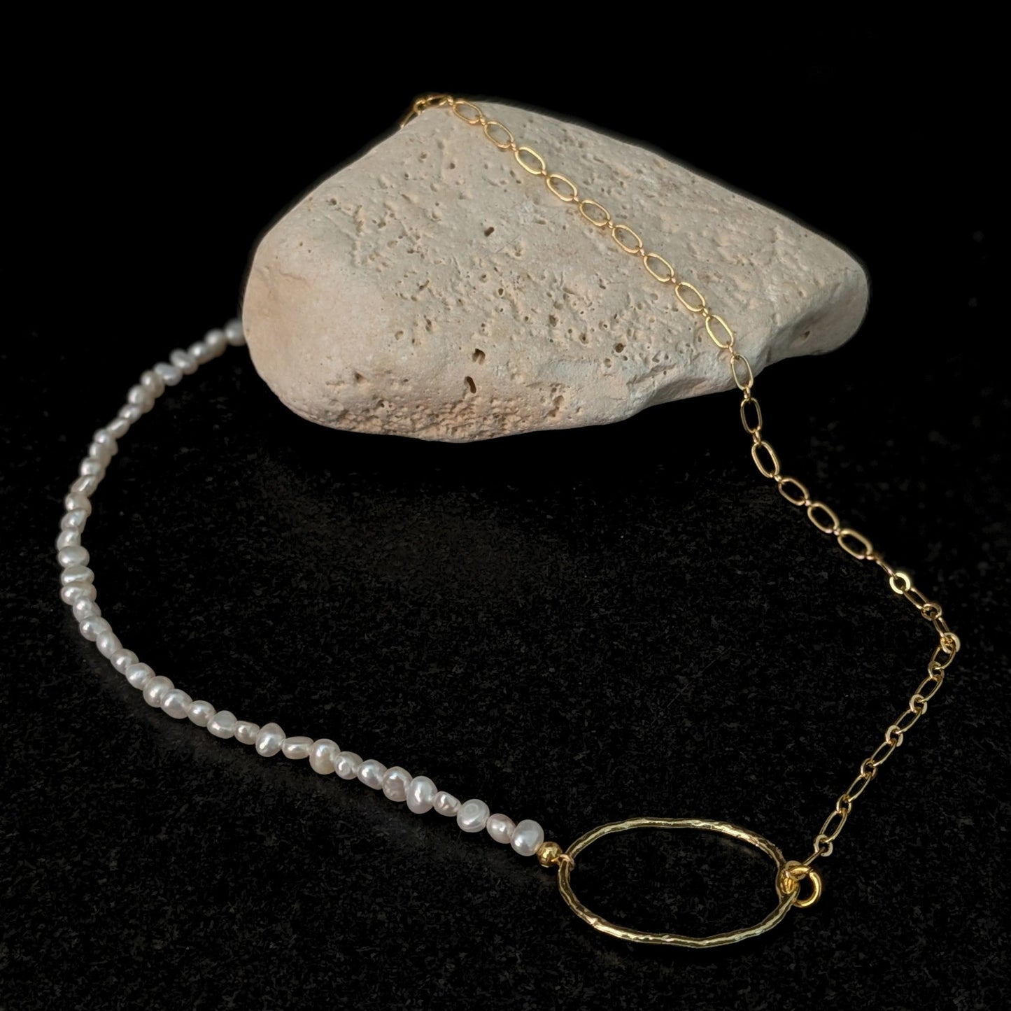 Sylvie Pearl & Chain Necklace