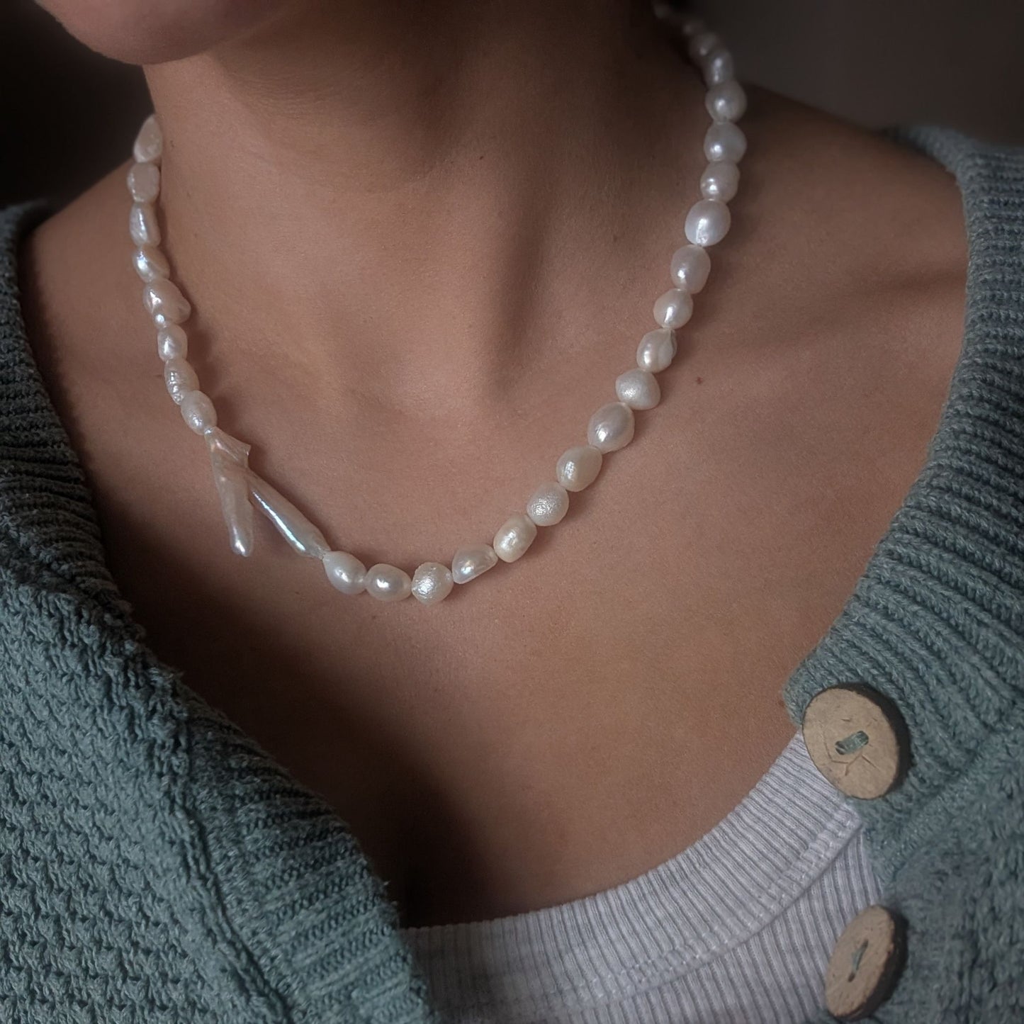 Organic Pearl Necklace