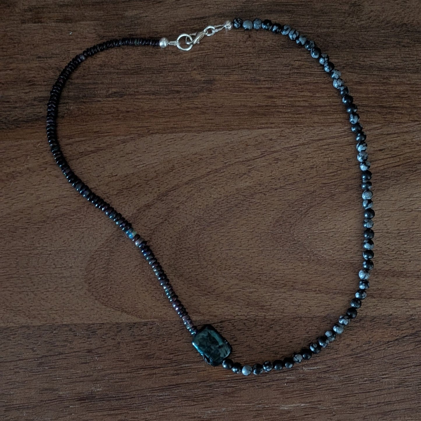 Natural Black & Grey Necklace