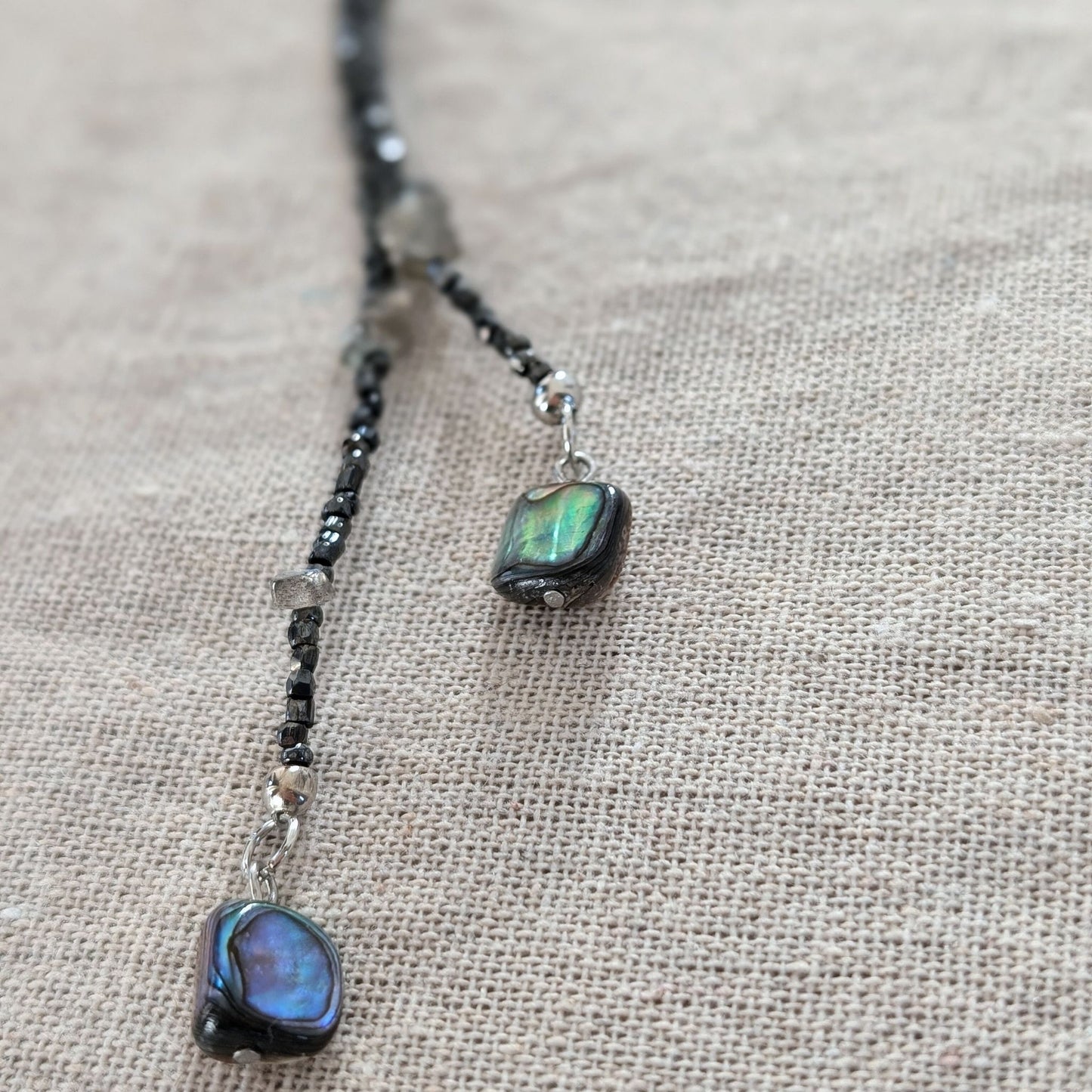 Limited Edition - Vintage Beaded, Abalone & Opal Neck Wrap