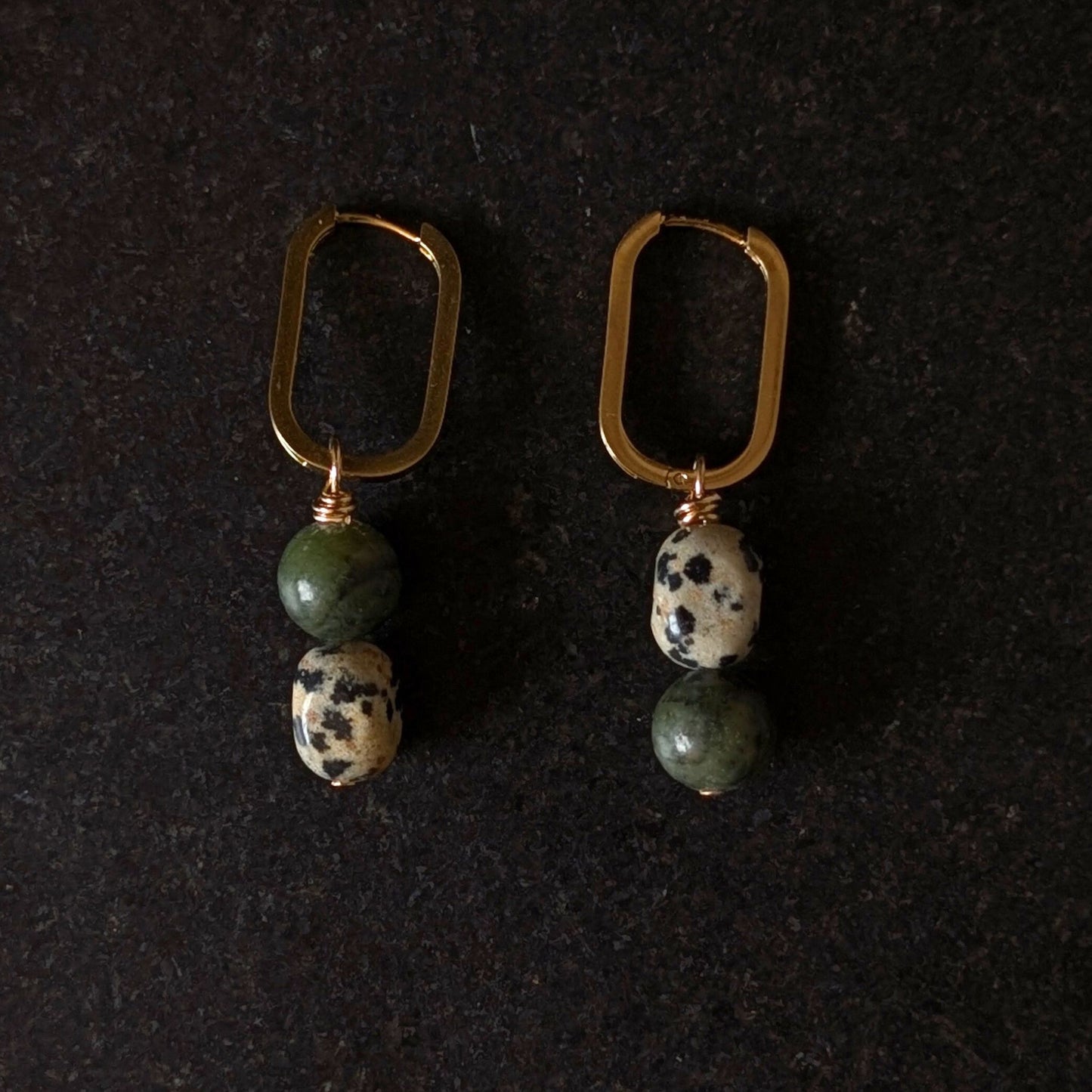 Jade - Jasper Earrings