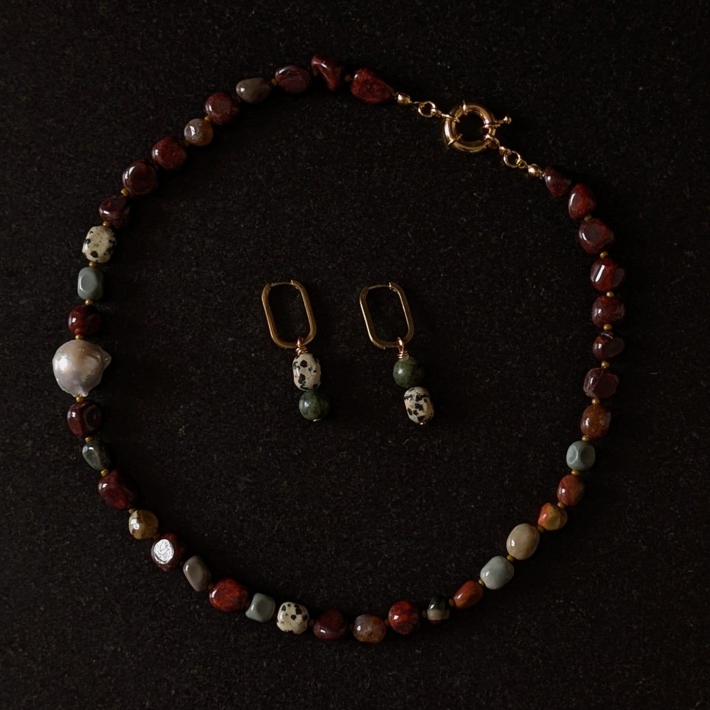 Jade - Jasper Earrings