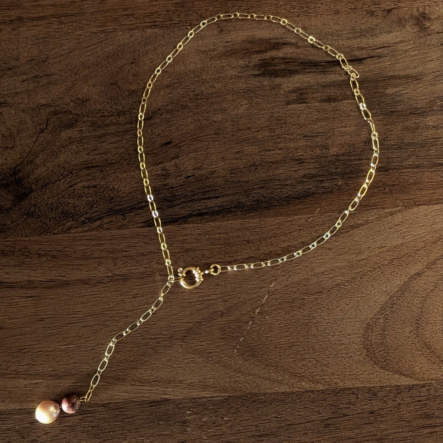 Alvina Coral & Pearl Necklace