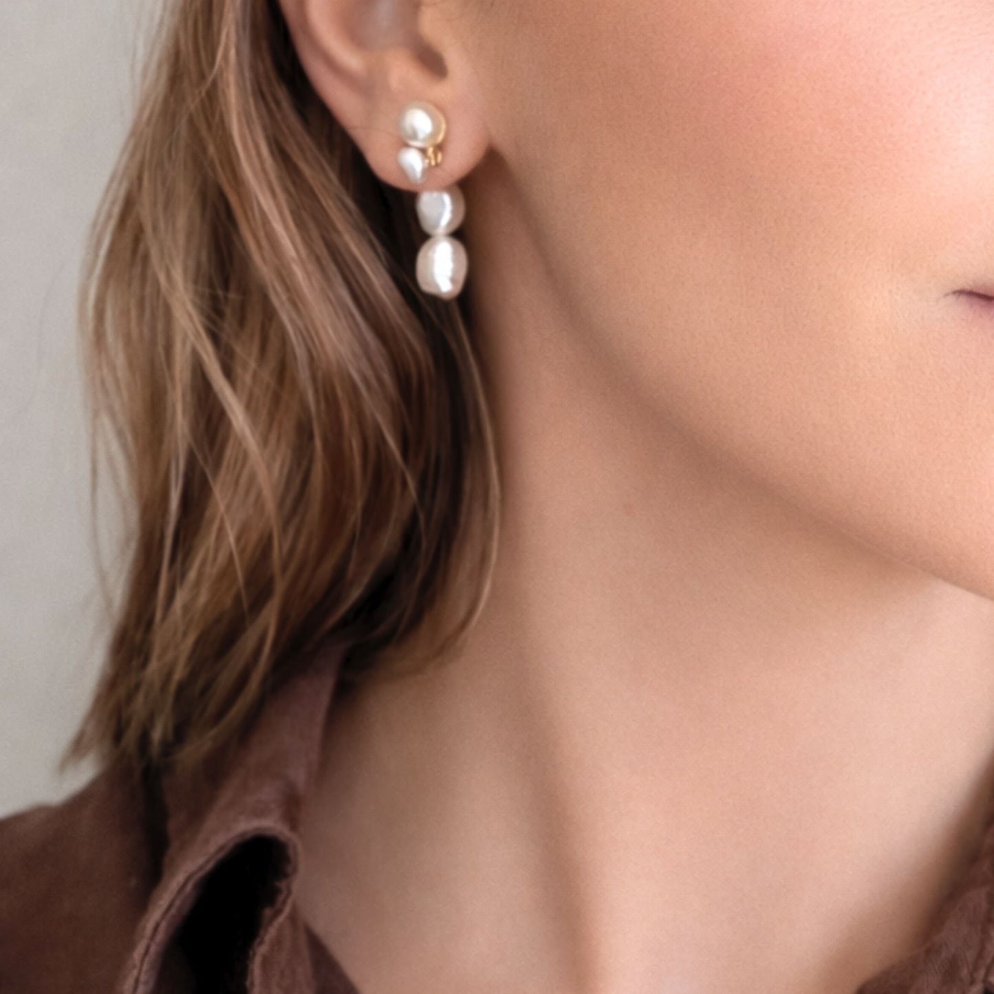 Marla - Pearl Stud & Drop Earring