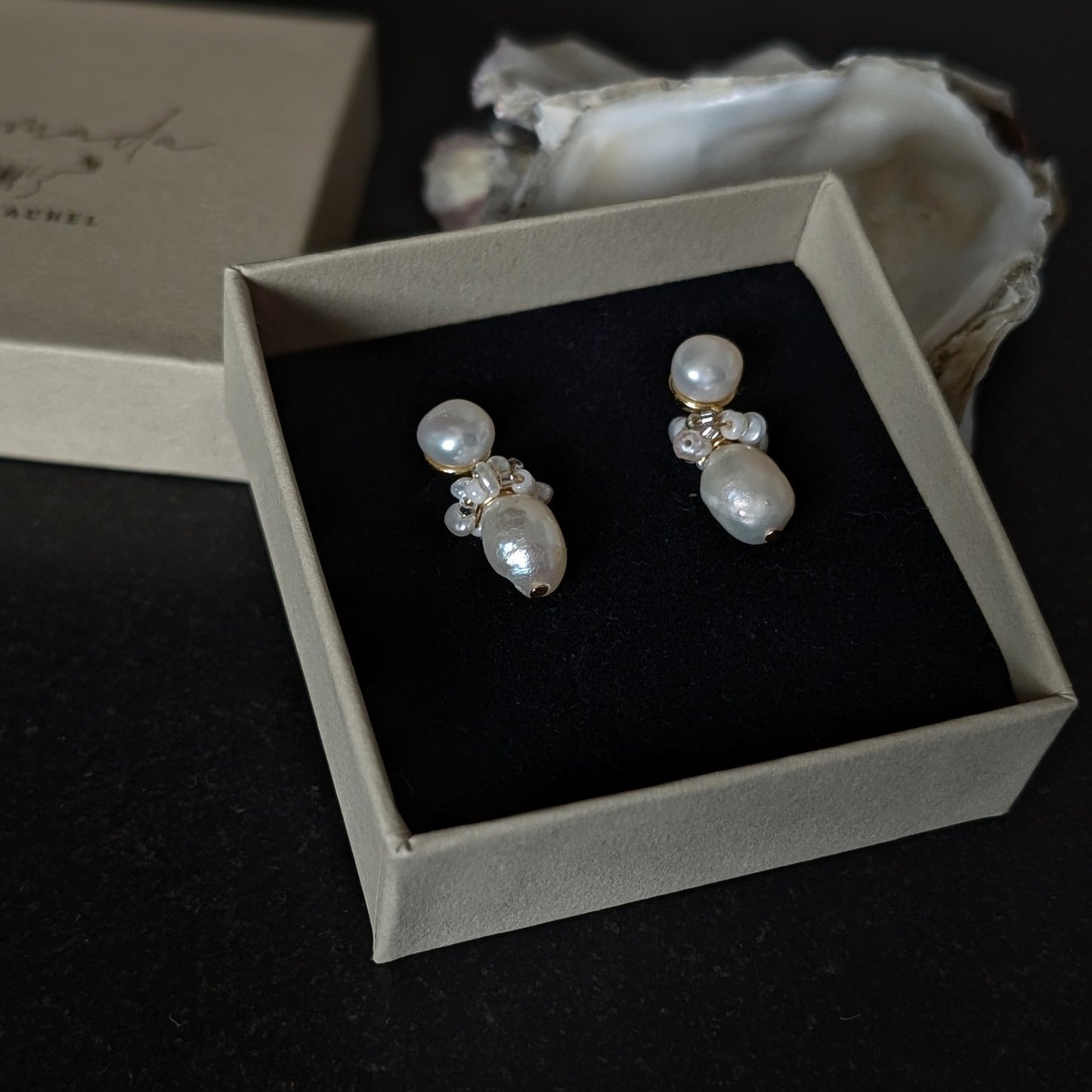 Rachel - Pearl & Beaded Drop