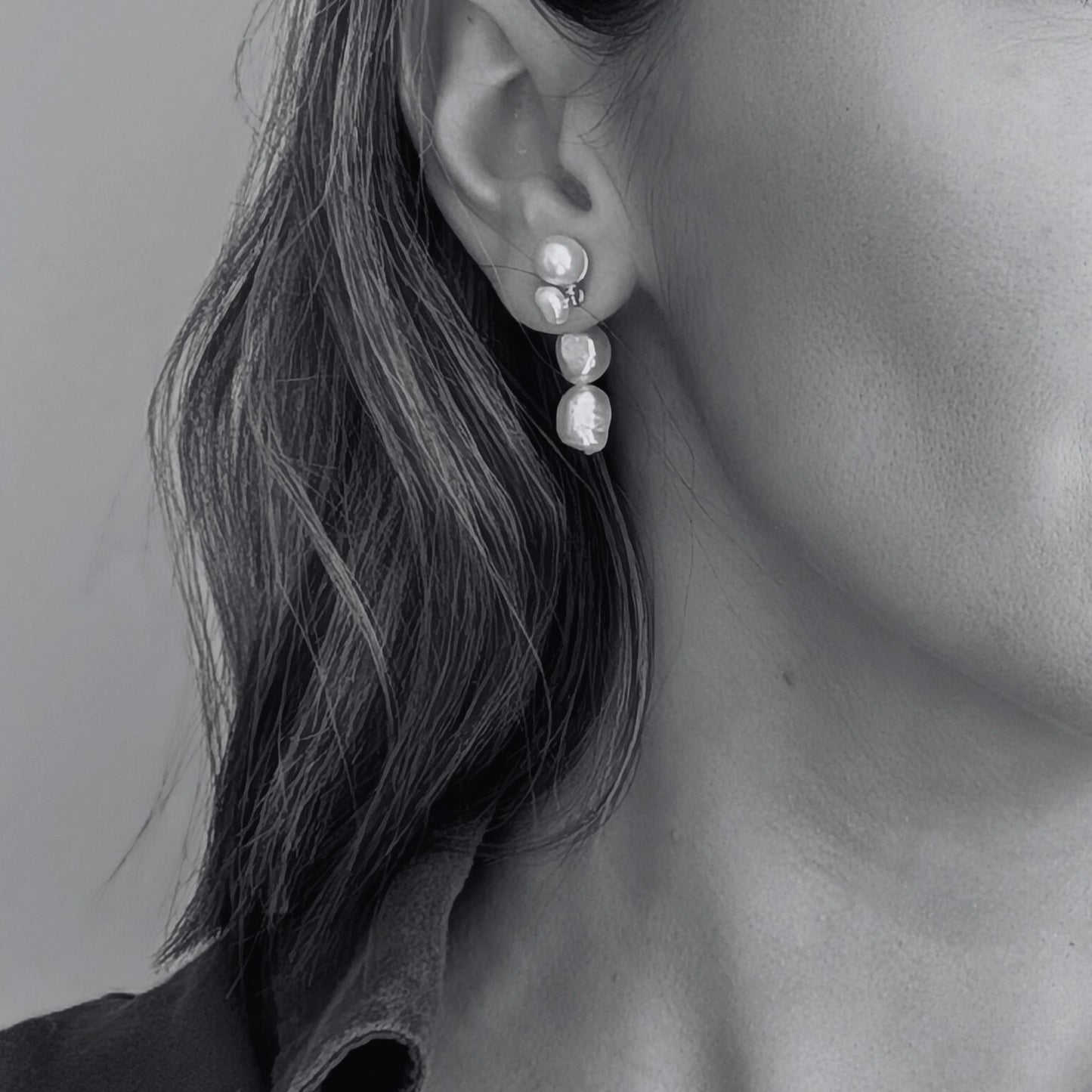 Marla - Pearl Stud & Drop Earring