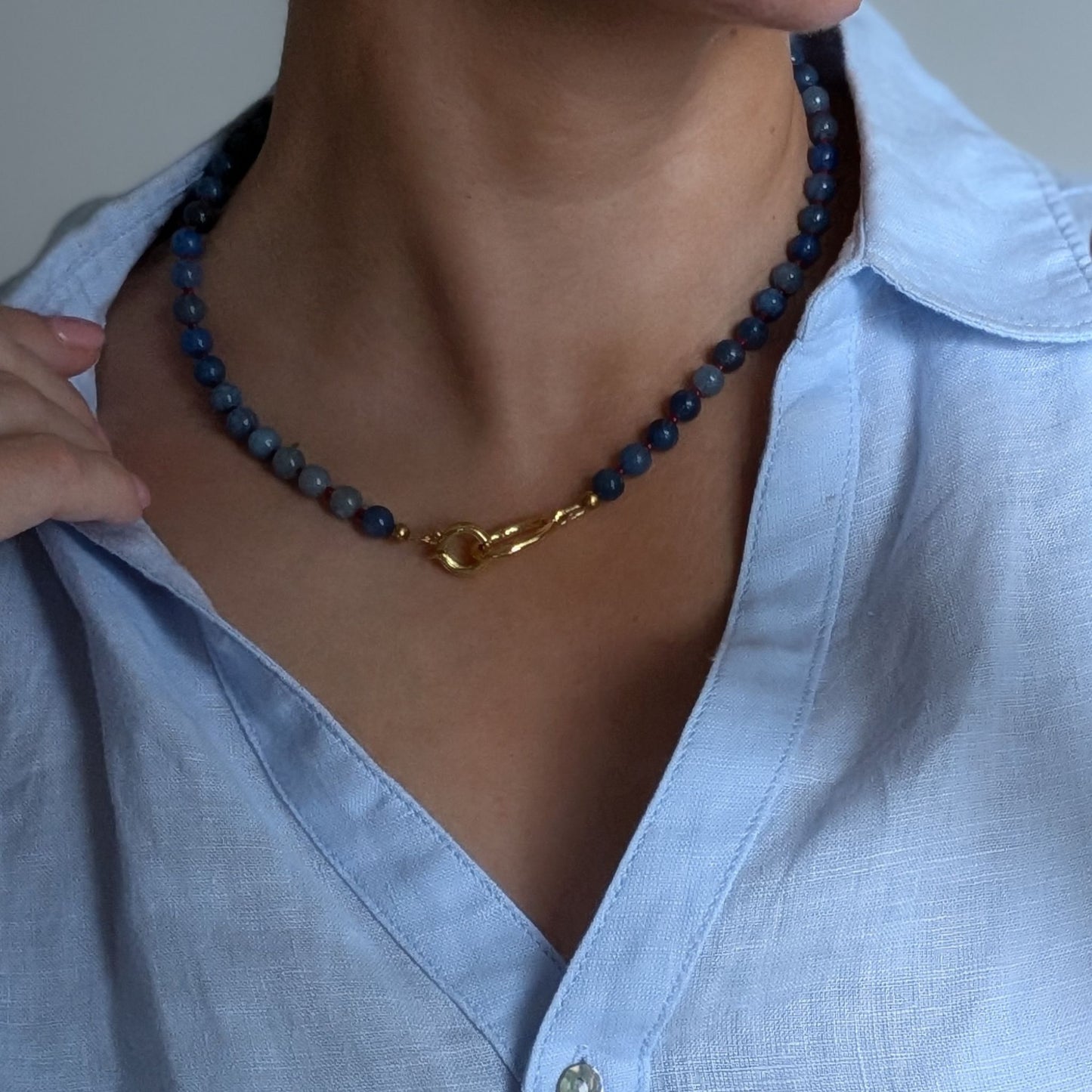 Jovie - Blue Gemstone Necklace