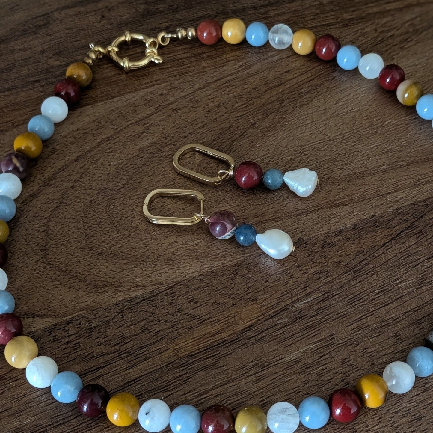 Heidi - Natural Gem & Pearl Drops