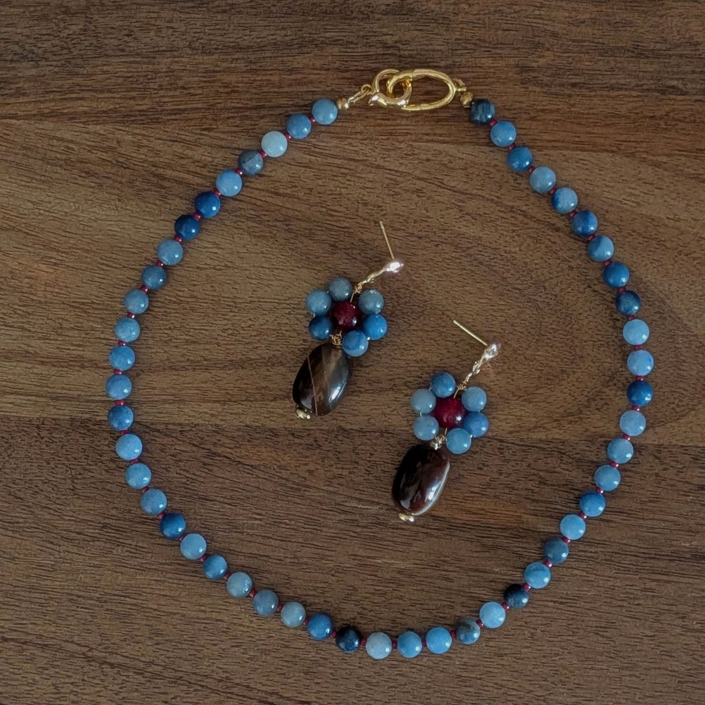 Jovie - Blue Gemstone Necklace