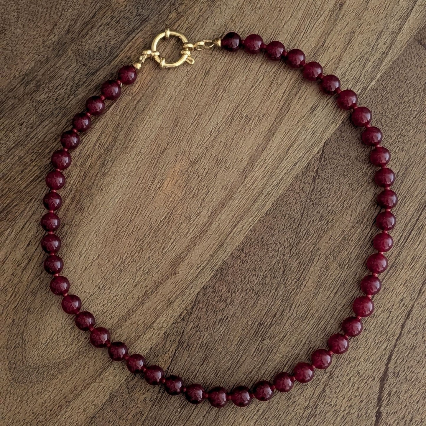 Gigi - Red Jade Necklace