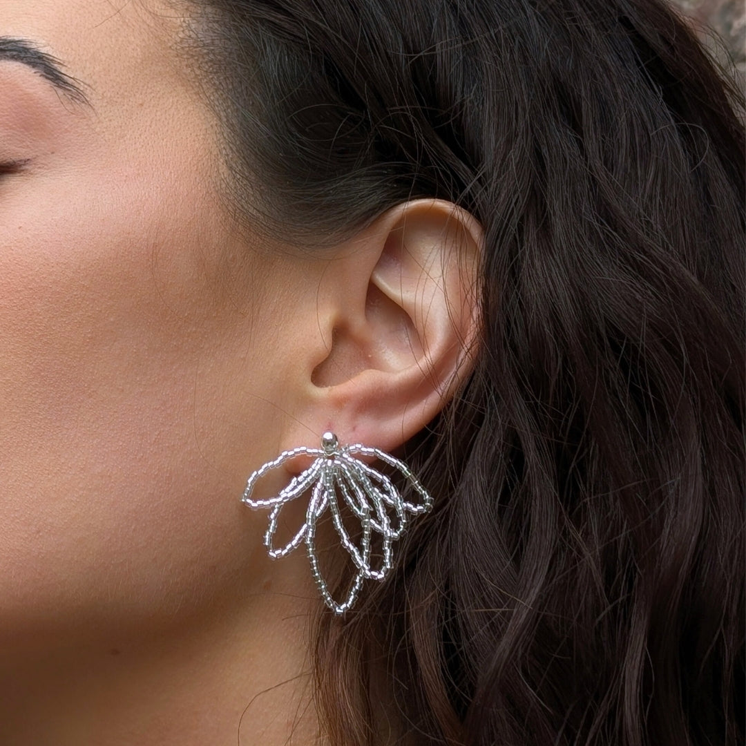 Mabel Hand Beaded Earrings