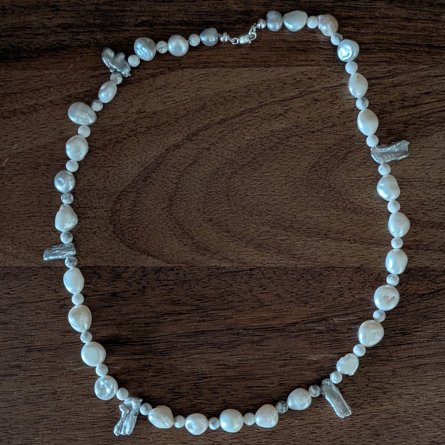 Textured Pearl Necklace