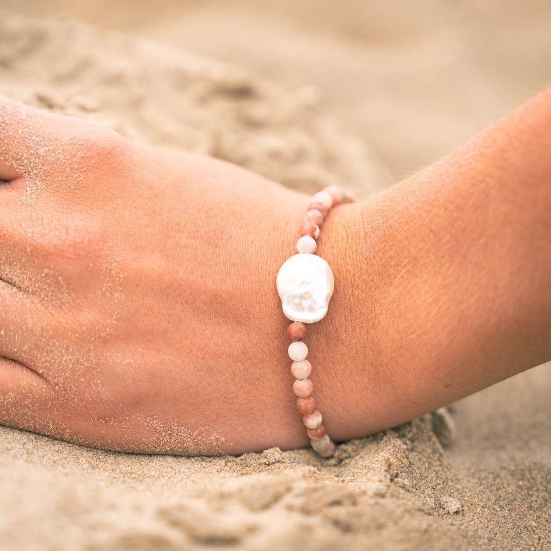 Elva - Jasper and Pearl Bracelet