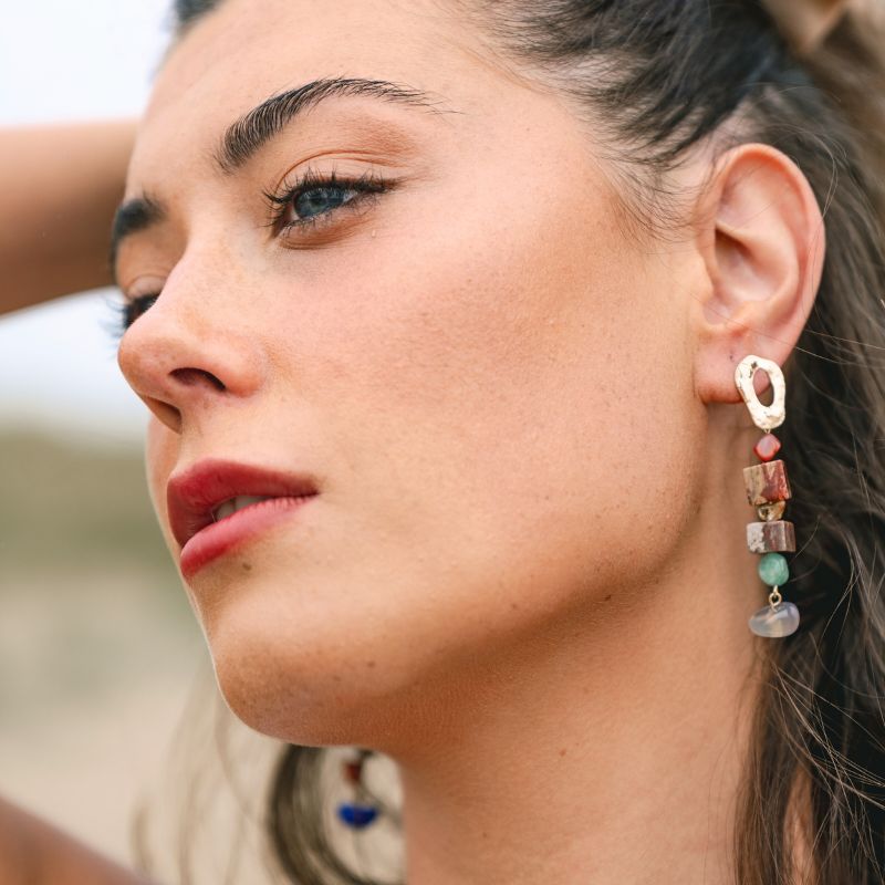 Ruelle - Natural Gem Stone Earrings