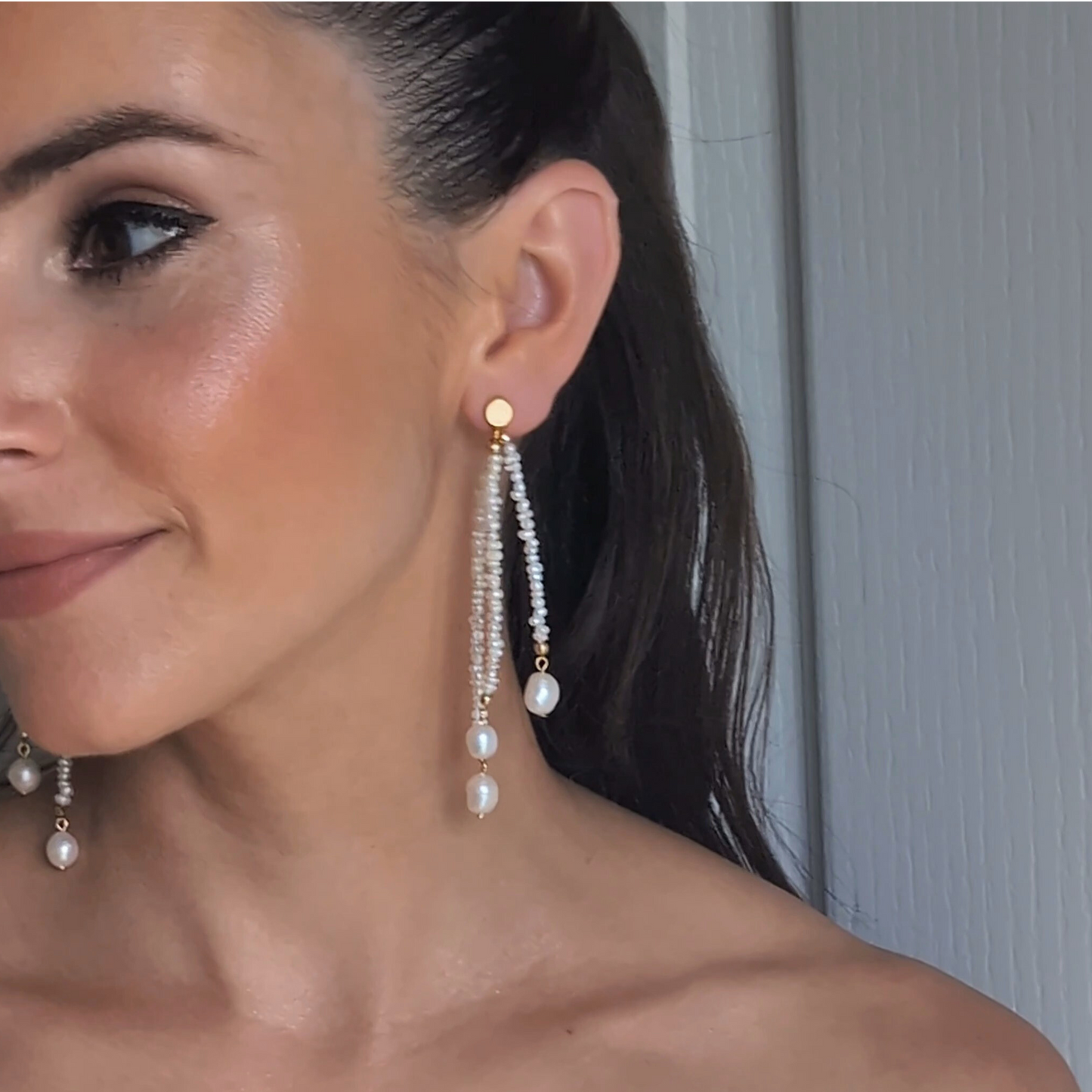 Marnie - Freshwater Pearl Chandelier Earring